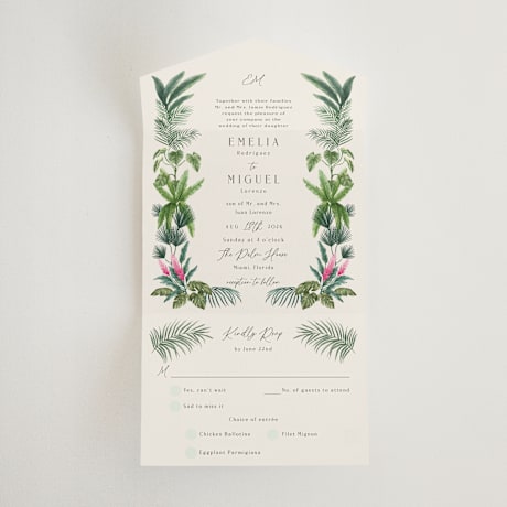All-in-One Wedding Invitations