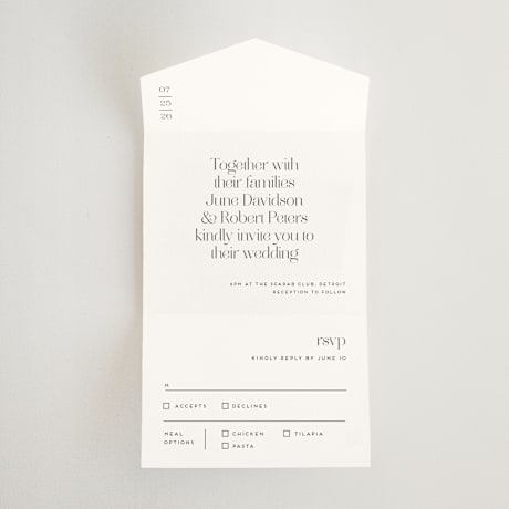 All-in-One Wedding Invitations