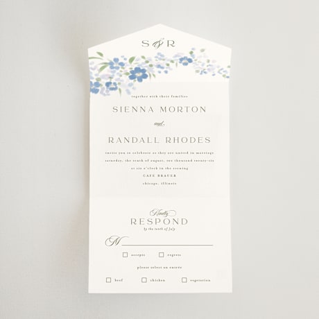 All-in-One Wedding Invitations