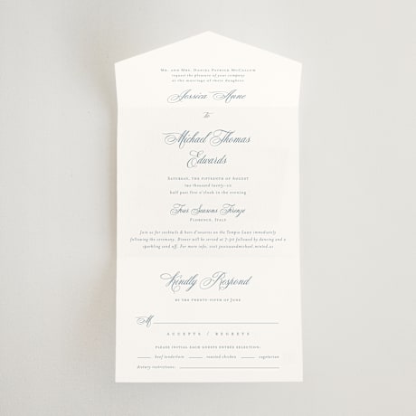 All-in-One Wedding Invitations