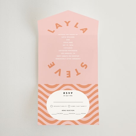 All-in-One Wedding Invitations