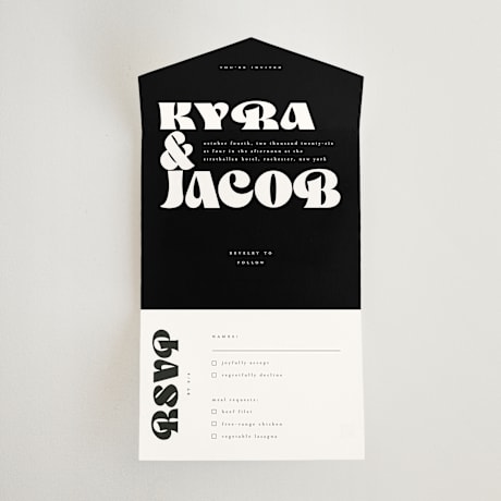 All-in-One Wedding Invitations
