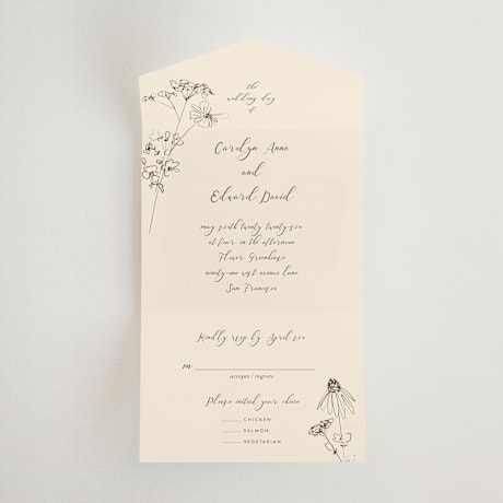 All-in-One Wedding Invitations