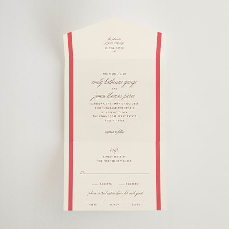 All-in-One Wedding Invitations