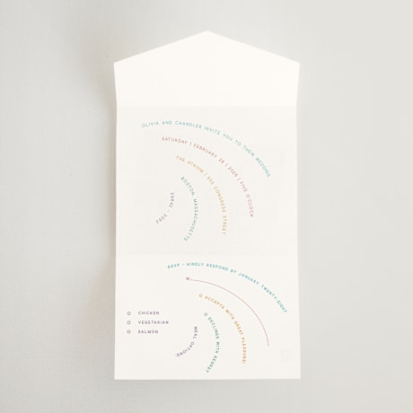 All-in-One Wedding Invitations