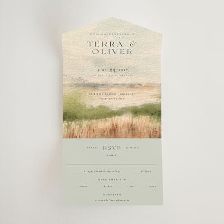 All-in-One Wedding Invitations