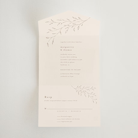 All-in-One Wedding Invitations