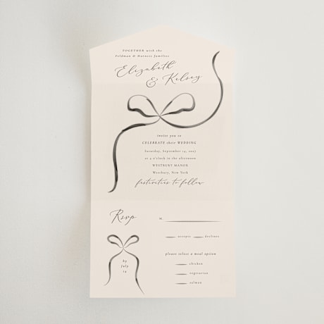 All-in-One Wedding Invitations