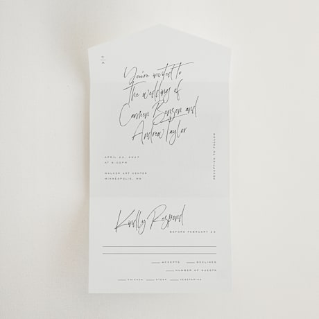 All-in-One Wedding Invitations