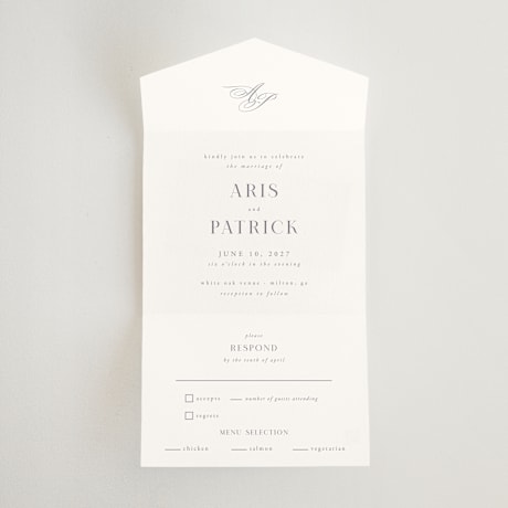 All-in-One Wedding Invitations