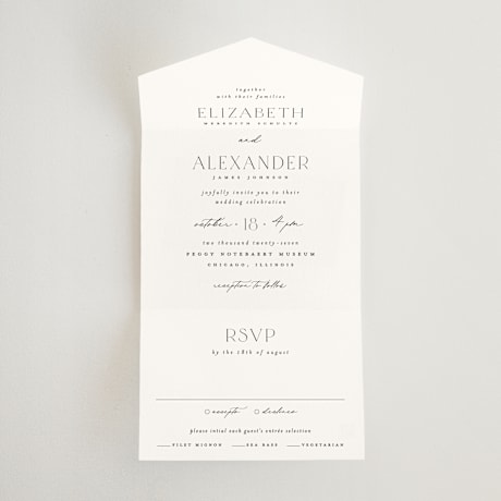 All-in-One Wedding Invitations