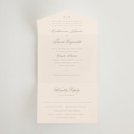 All-in-One Wedding Invitations
