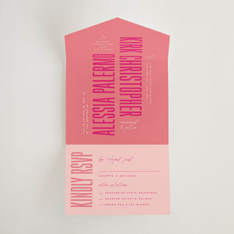 All-in-One Wedding Invitations