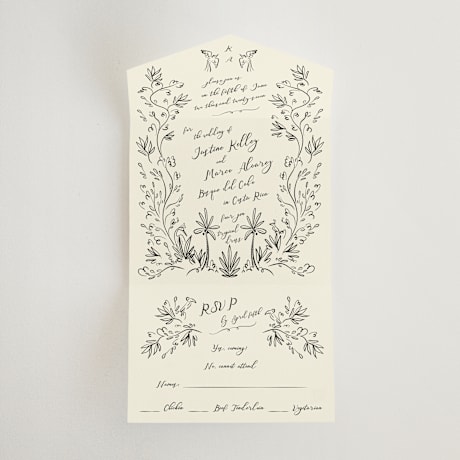 All-in-One Wedding Invitations