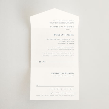 All-in-One Wedding Invitations
