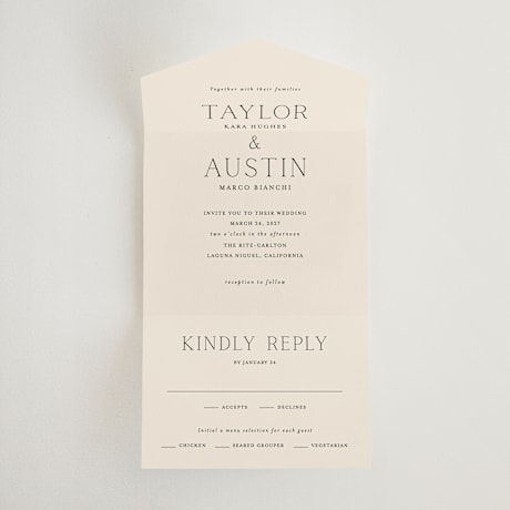 All-in-One Wedding Invitations
