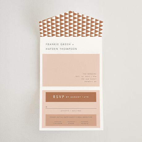 All-in-One Wedding Invitations