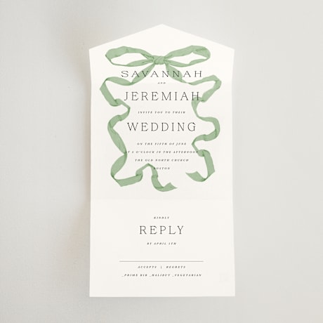 All-in-One Wedding Invitations