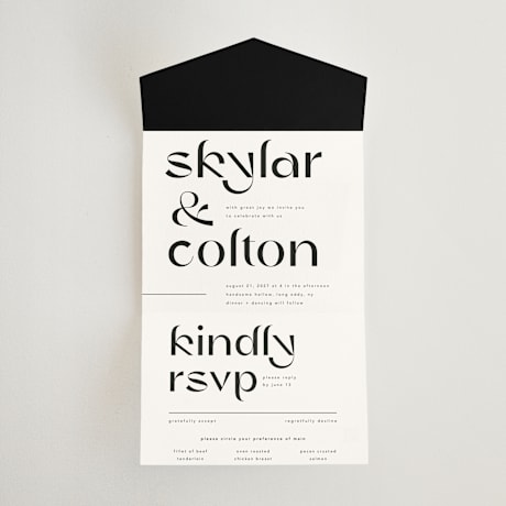 All-in-One Wedding Invitations