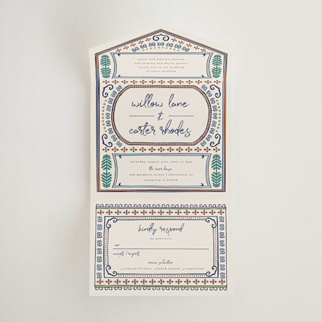 All-in-One Wedding Invitations