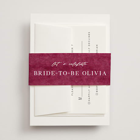 Bridal Shower Belly Bands
