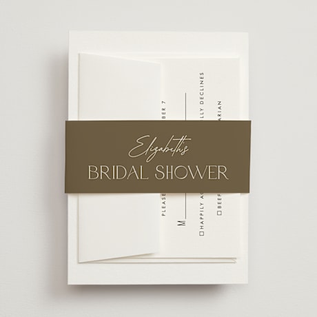 Bridal Shower Belly Bands