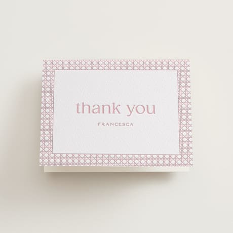 Letterpress Bridal Shower Thank You Cards