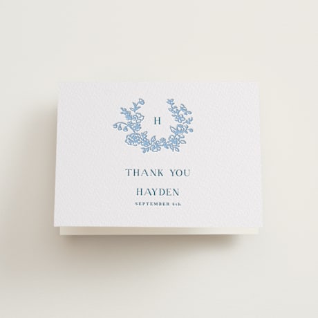 Letterpress Bridal Shower Thank You Cards