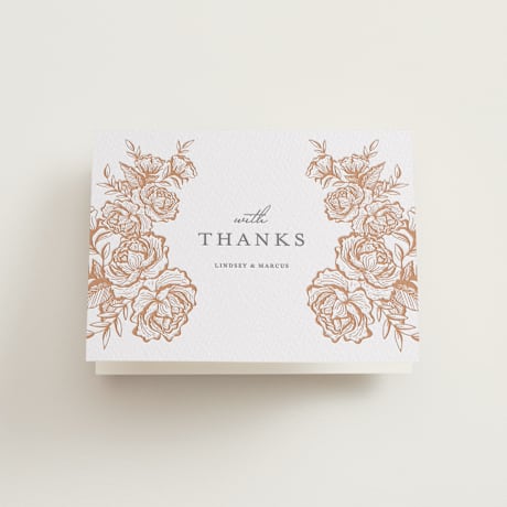 Letterpress Wedding Thank You Cards
