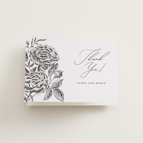 Letterpress Wedding Thank You Cards