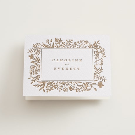 Letterpress Wedding Thank You Cards