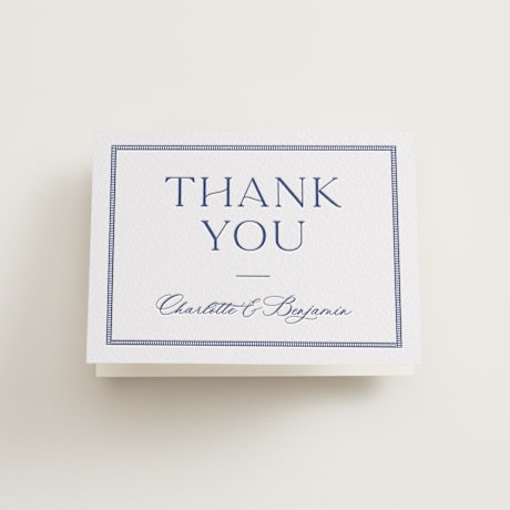Letterpress Wedding Thank You Cards
