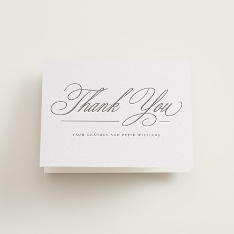 Letterpress Wedding Thank You Cards