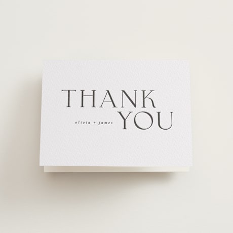 Letterpress Wedding Thank You Cards
