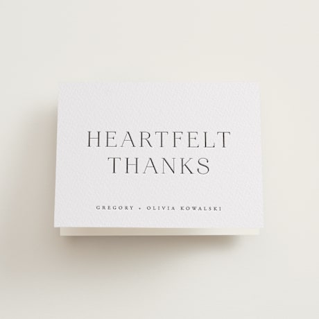 Letterpress Wedding Thank You Cards