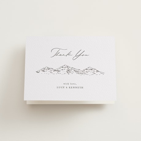 Letterpress Wedding Thank You Cards