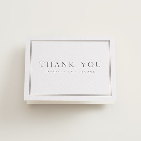 Letterpress Wedding Thank You Cards