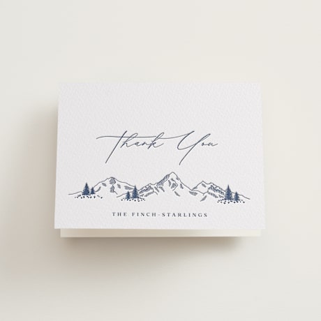 Folded Wedding Thank You Cards