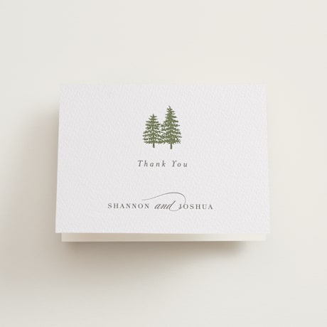 Folded Wedding Thank You Cards