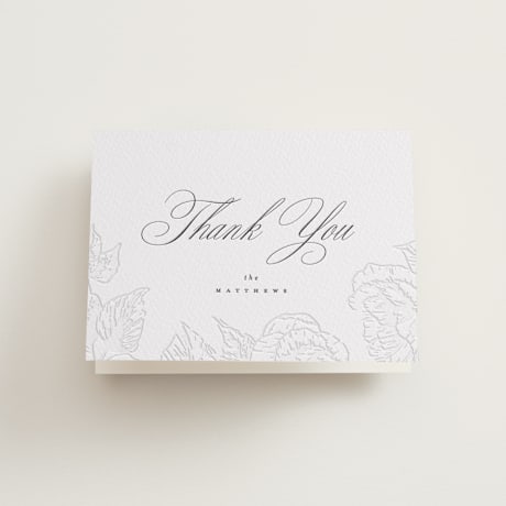 Letterpress Wedding Thank You Cards