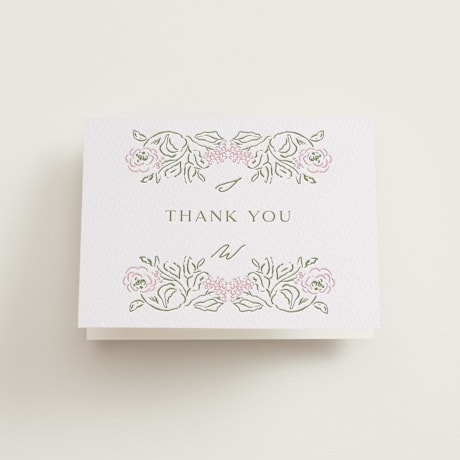 Letterpress Wedding Thank You Cards