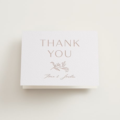 Letterpress Wedding Thank You Cards