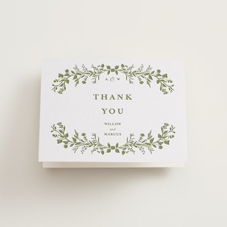 Letterpress Wedding Thank You Cards