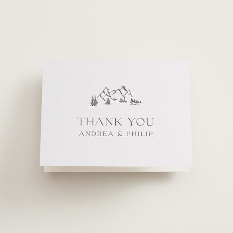 Letterpress Wedding Thank You Cards