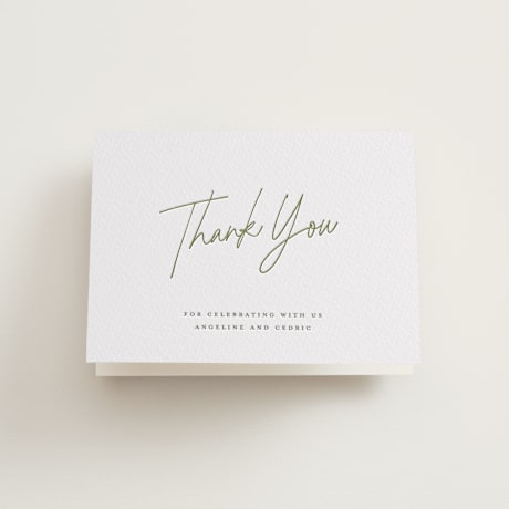 Letterpress Wedding Thank You Cards