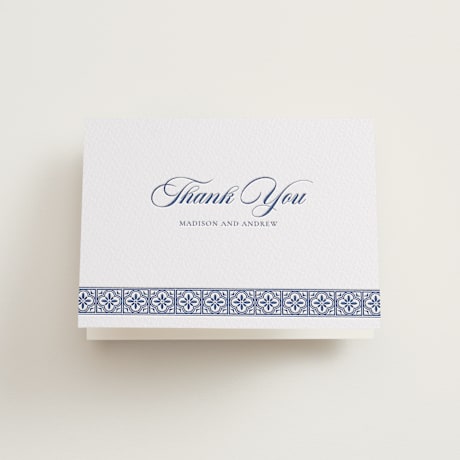 Folded Wedding Thank You Cards
