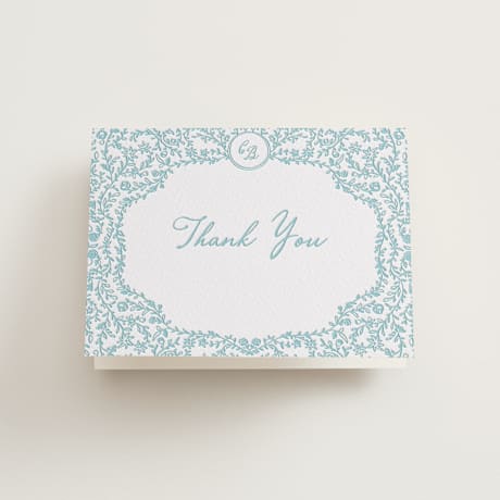 Letterpress Wedding Thank You Cards