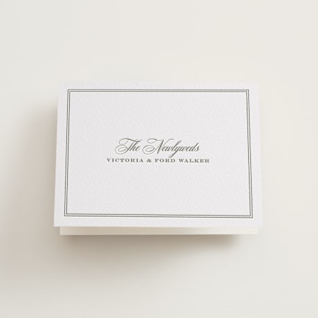 Folded Wedding Thank You Cards