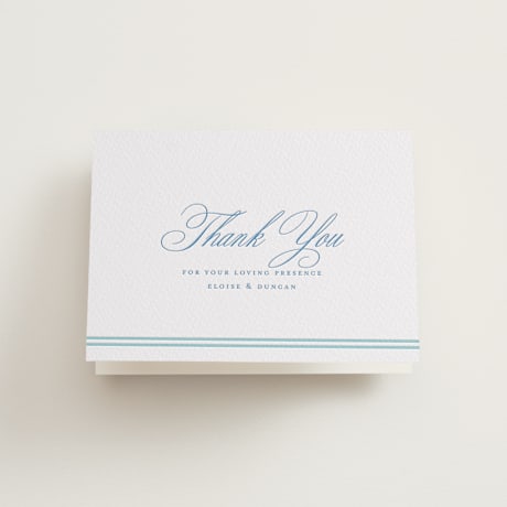 Letterpress Wedding Thank You Cards