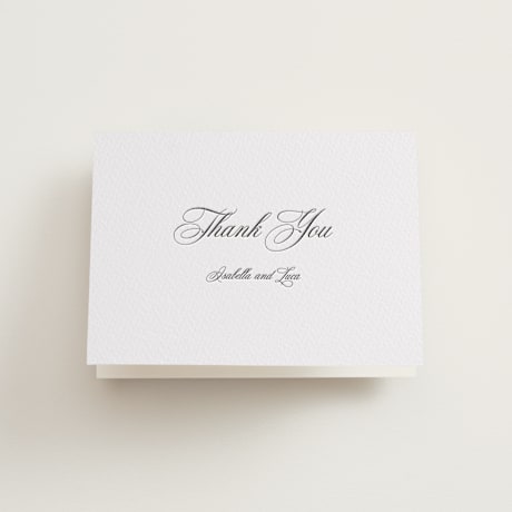 Folded Wedding Thank You Cards